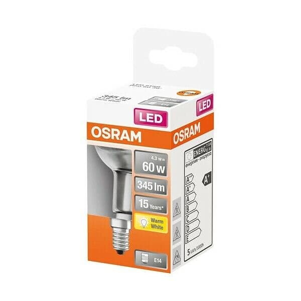 Osram LED-glödlampa R50 4,3W/827 (60W) E14