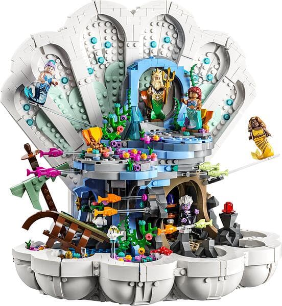 LEGO Disney 43225 Den lilla sjöjungfrun – kungligt snäckskal