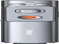 Baseus Multifunctional Orange Dot presentation remote control, with laser pointer, rechargeable (gray)