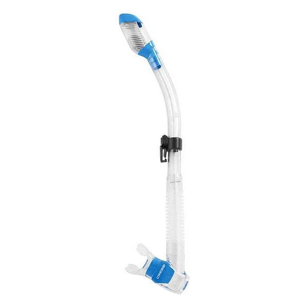 Cressi Dry Diving Snorkel Junior Durchsichtig,Blå