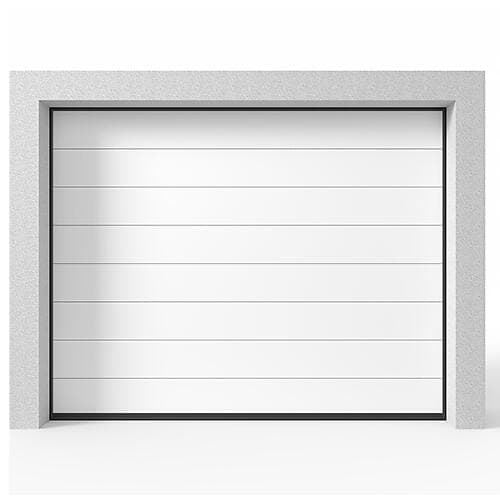 Skånska Byggvaror Garageport Takskjutport Modern Panel Vit, 2500x2125 605036