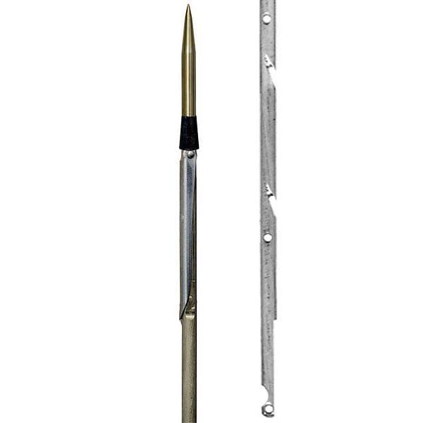 Sigalsub Tahitian Spearshaft Notched Single Barb With Cone 7 Mm Silver 160 cm