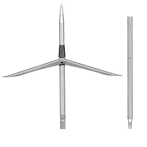 Sigalsub Tahitian Spearshaft Double Barb For Cyrano With Cone 6,75 Mm Silver 125 cm / For Cyrano 1100