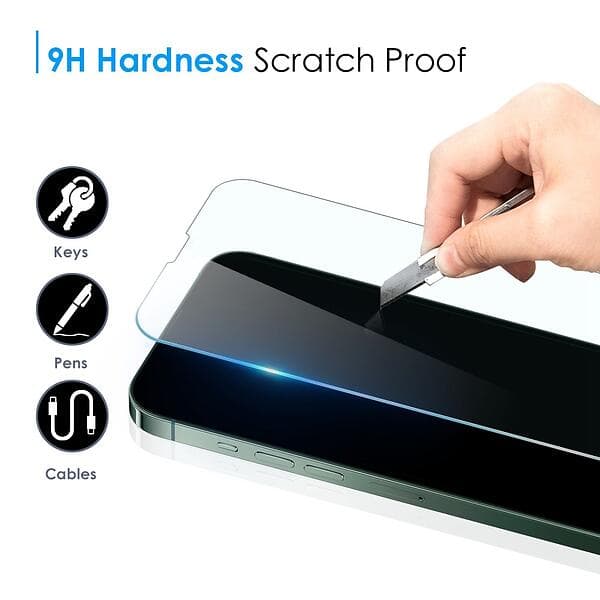[2-PACK] iPhone 14 Pro Skärmskydd Härdat Glas Clear