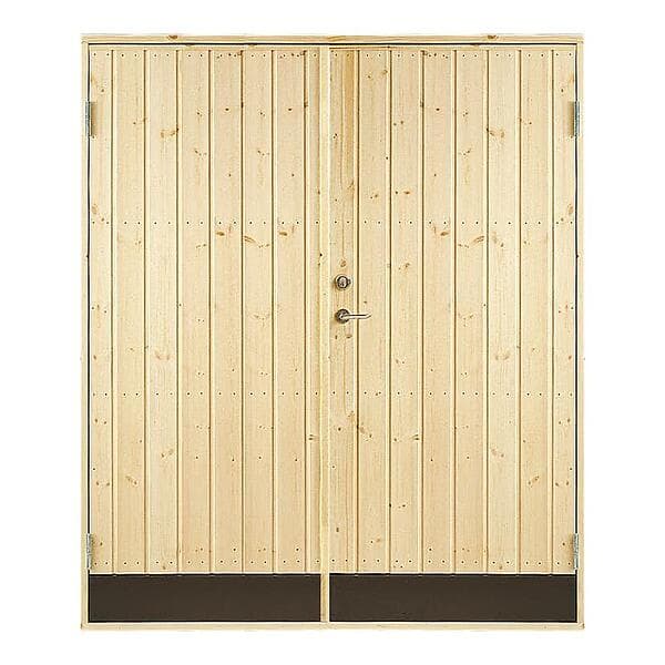 Jabo Dubbeldörr 10° Rak 15,3x19 rak panel inkl 2st dörrspärrar 25512