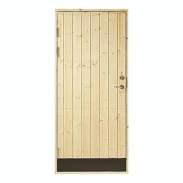 Jabo Förrådsdörr 18° Rak Dörr rak panel vänster 10x21 25522