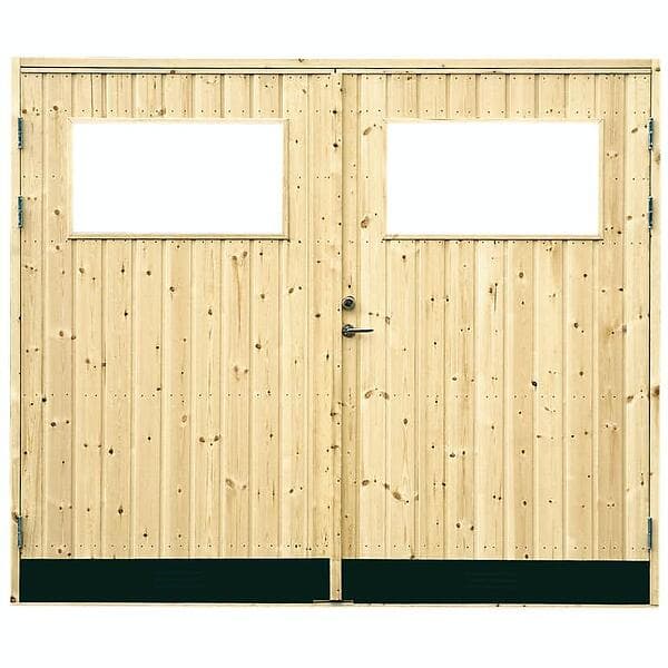 Jabo Garageport 10° Rak Glas rak panel glas 25x21 inkl 2st dörrspärrar 25515