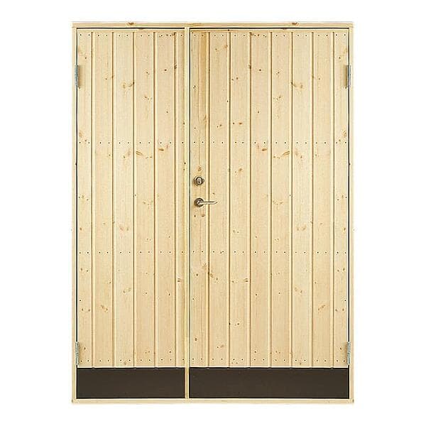 Jabo Dubbeldörr 10° Rak 13x99 rak panel 13x19 inkl 2st dörrspärrar 25513