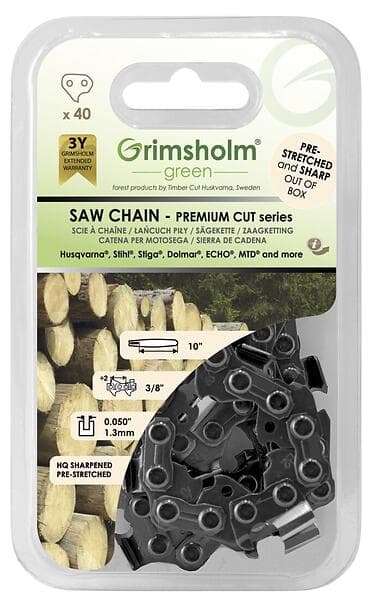 Grimsholm Premium Cut sågkedja 3/8" P (1,3 mm) 53 drivlänkar