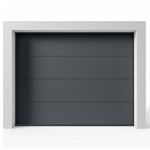 Skånska Byggvaror Garageport Takskjutport Modern Slät Antracit, 2500x2125 605025