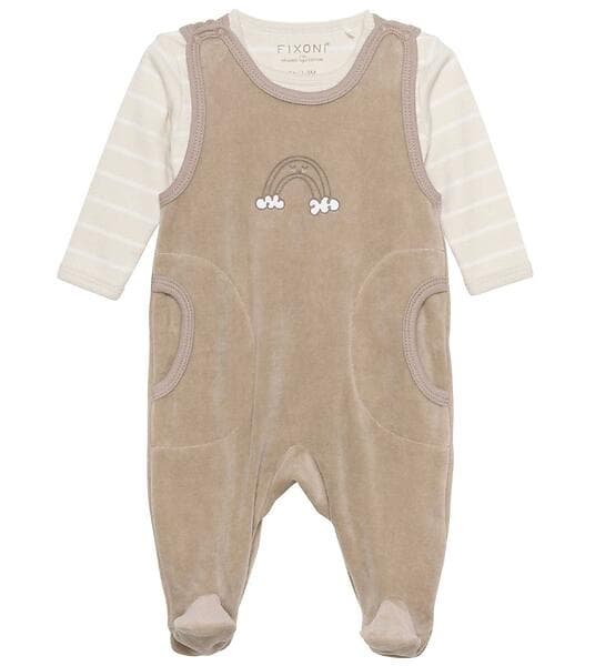 Fixoni Sparkdräkt m. Body l/ä Velour Dune