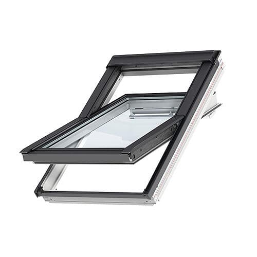 Skånska Byggvaror Pivåhängt Velux takfönster 12 x 12, Vit, Solo 2 607198