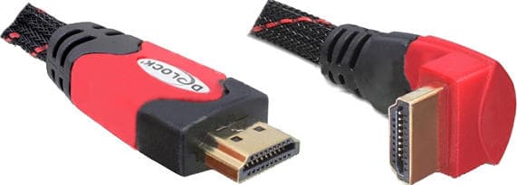 DeLock HDMI - HDMI High Speed with Ethernet (angled) 5m