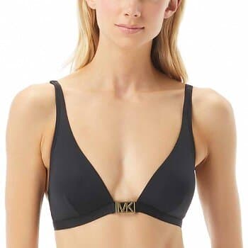 Michael Kors Logo Solids Triangle Bikini Top (Dam)