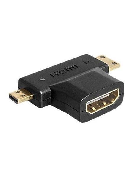 DeLock HDMI-A (F) -> mini HDMI-C + micro HDMI-D (M) (65446)