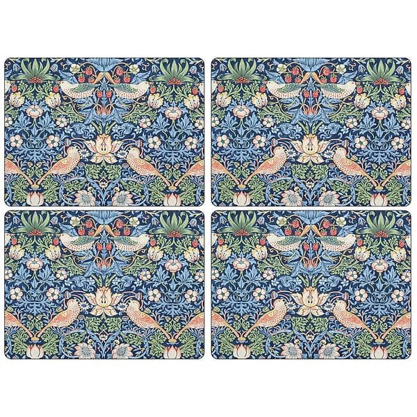 Pimpernel Strawberry Thief bordsunderlägg 30x40 cm 4-pack Blå