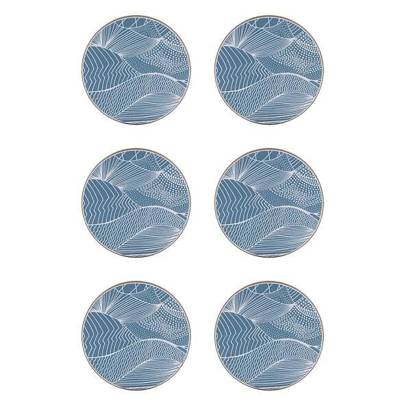 Åry Home Japanese Landscape glasunderlägg 6-pack Ocean