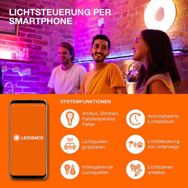 Ledvance SMART+ WiFi Classic P40 RGBW E14 FR