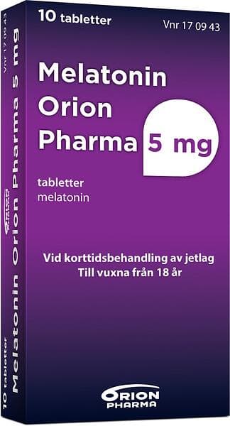 Orion Pharma Melatonin 5mg 10 Tabletter