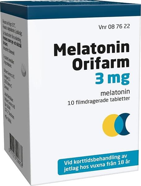 Orifarm Melatonin 3mg 10 Tabletter