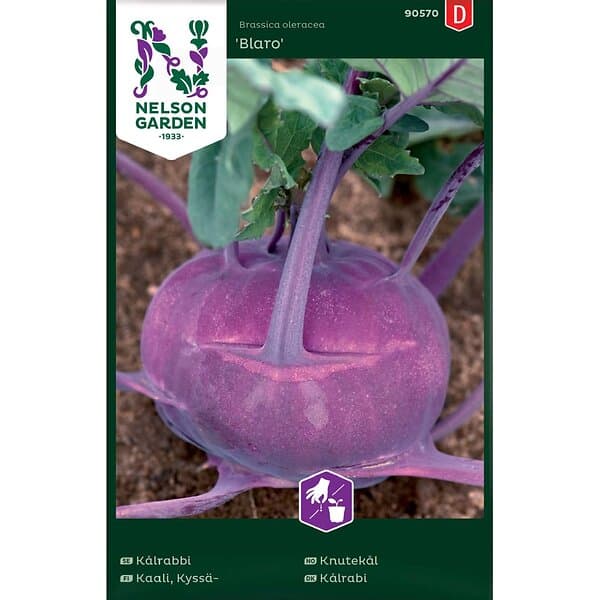 Nelson Garden Fröer Kålrabbi Blaro Violett