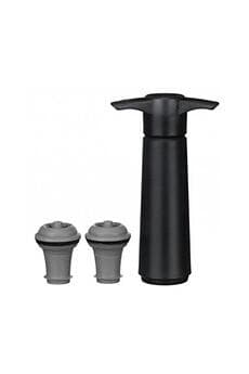 Vacuvin Wine Saver Vinpump + 2 Stopper (Svart)