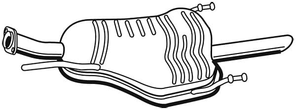 Walker Bakre ljuddämpare 72357