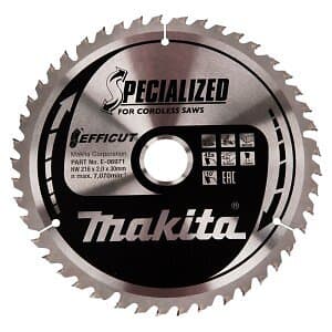 Makita Sågklinga för trä ; 216x2x30 mm; Z45; 10°
