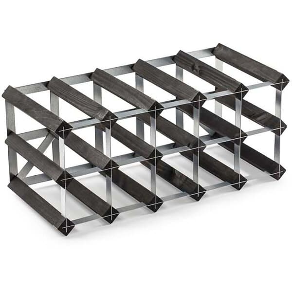 Traditional Wine Racks 15 Flaskors Vinställ Black Ash