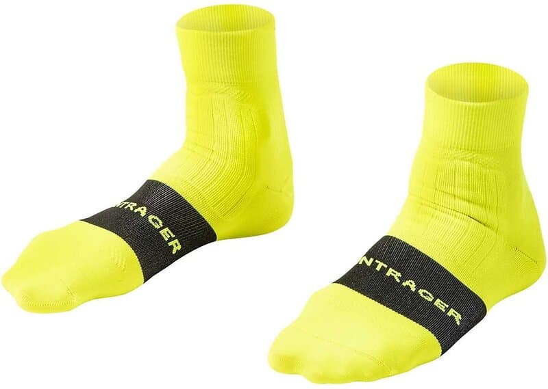 Bontrager Cykelstrumpor Velocis Quarter Radioactive Yellow