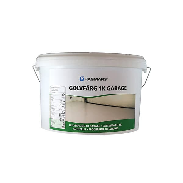 Hagmans Golvfärg 1K Garage Grå grå 4L HAG39704