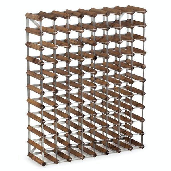 Traditional Wine Racks Vinställ 90 Flaskors Dark Oak