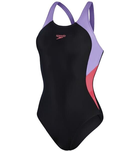 Speedo Colourblock Splice Muscleback Swimsuit (Dam)