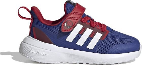 Adidas X Marvel Fortarun 2.0 Spider-Man Cloudfoam Sport Running Elastic Lace Top Strap (Unisex)