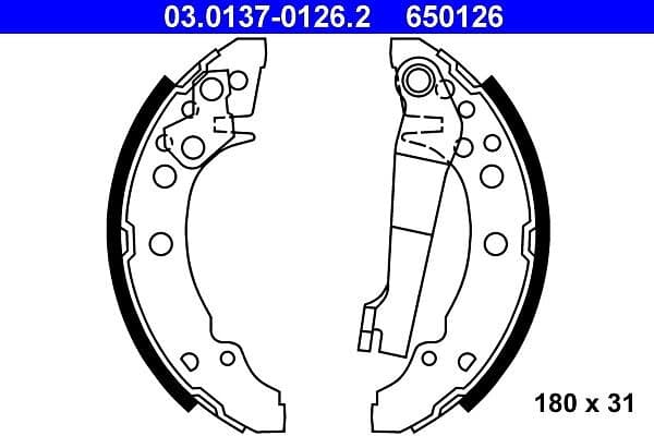 ATE Bromsbackar. sats 03.0137-0126.2