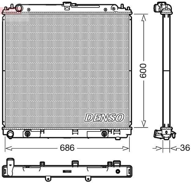 Denso Kylare, motorkylning DRM46042