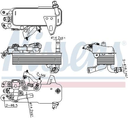 Nissens Oljekylare, automatisk transmission 91480