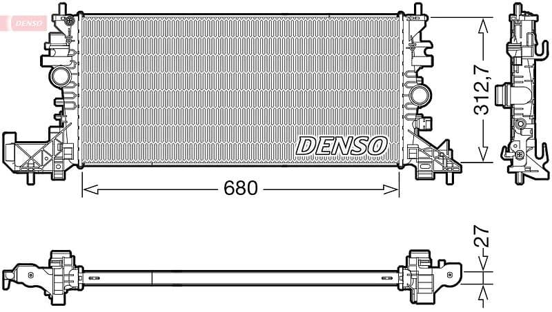 Denso Kylare, motorkylning DRM20118