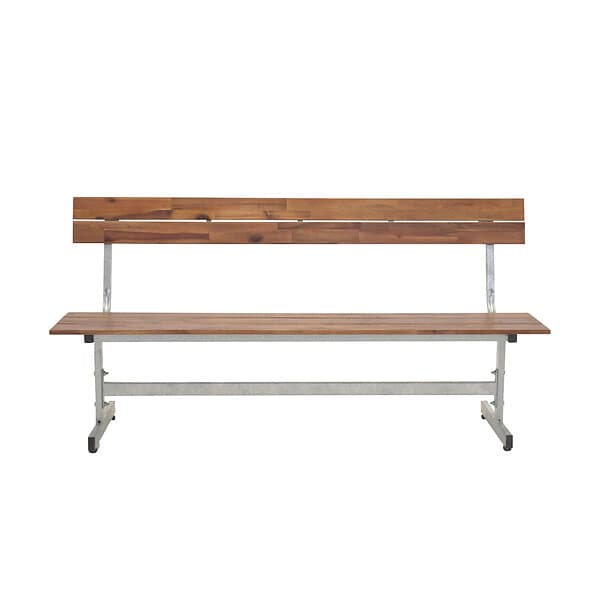 Venture Design Bänk Lie Silver / Teak 9354-401