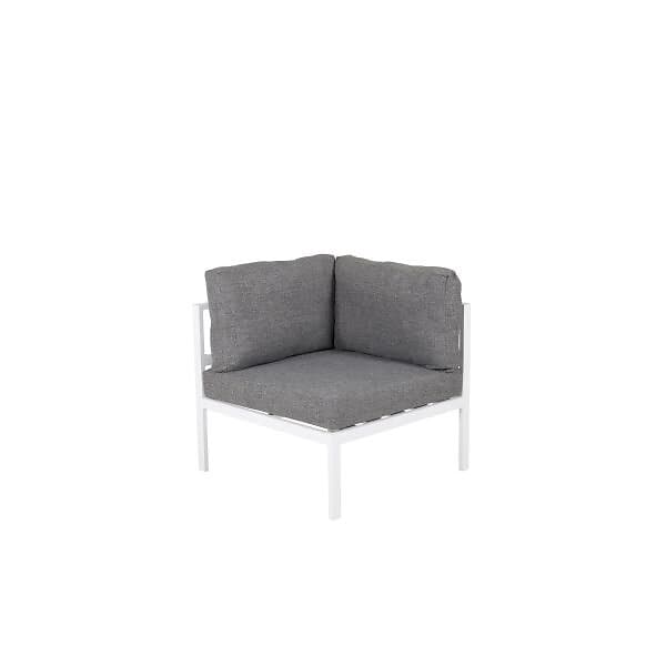 Venture Design Hörndel Copacabana Utomhus Vit Alu / Grå dyna 9383-400
