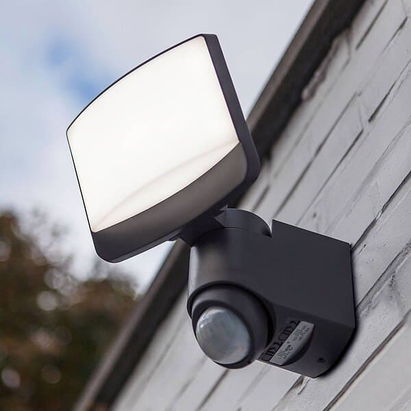 Ecolight LED-spot Sunshine rörelsevakt 18cm