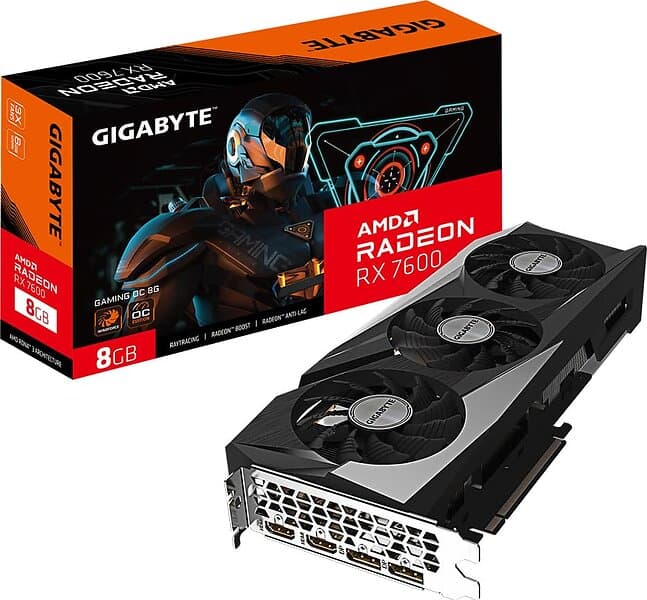Gigabyte Radeon RX 7600 Gaming OC 2xHDMI 2xDP 8GB