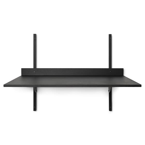 Ferm Living Sector skrivbord Black ash-black brass