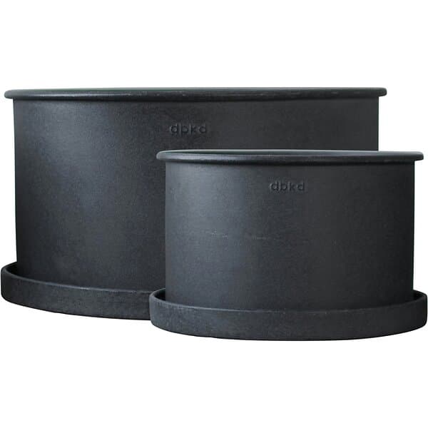 DBKD Plant bowl kruka 2-pack Black