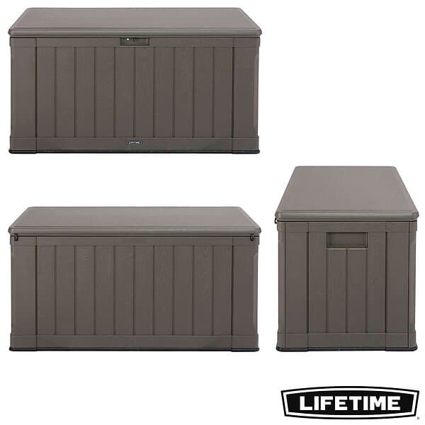 Lifetime Outdoor Storage Deck Box Brun 128 x 64 x 67 cm