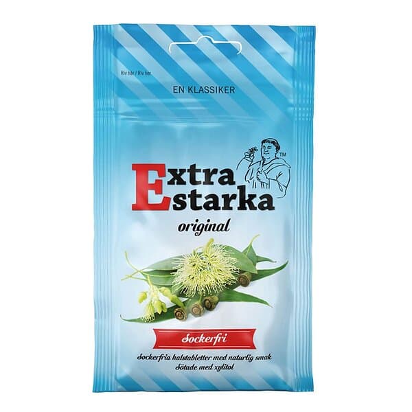 Extra Starka Original Sockerfri halstabletter 60g