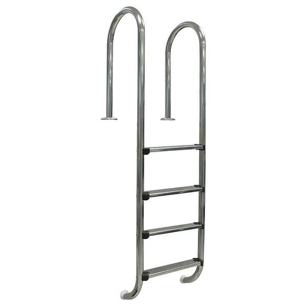 Gre Inground Pool Wall Ladder 4 Steps Silver