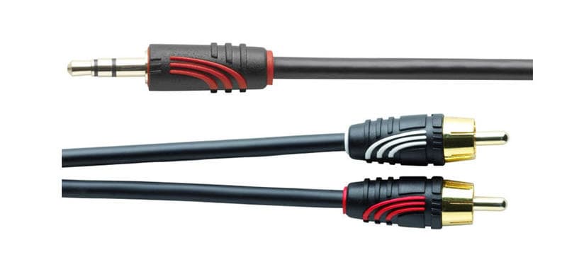 QED Profile J2P 3.5mm - 2RCA 1m