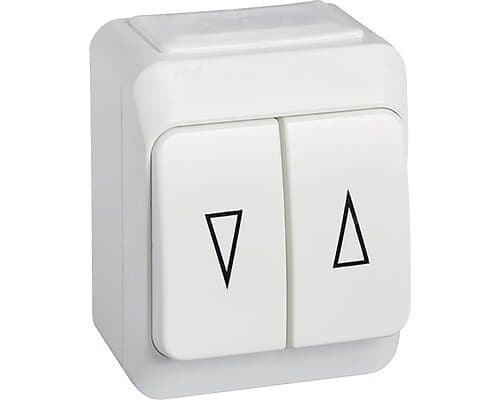 Schneider Electric Vipptryckknapp Aqua Stark jalusibrytare vit