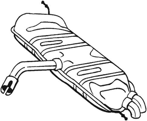 Bakre ljuddämpare BOSAL 233-461